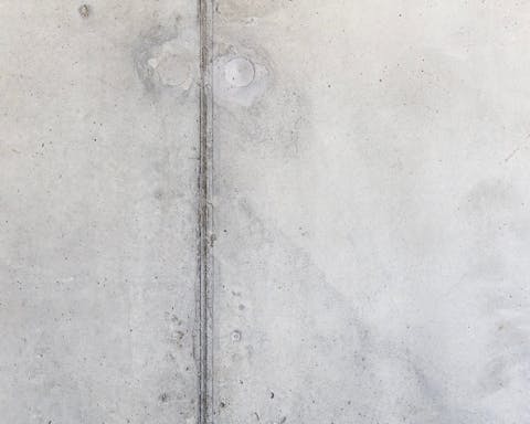 Raw concrete walls
