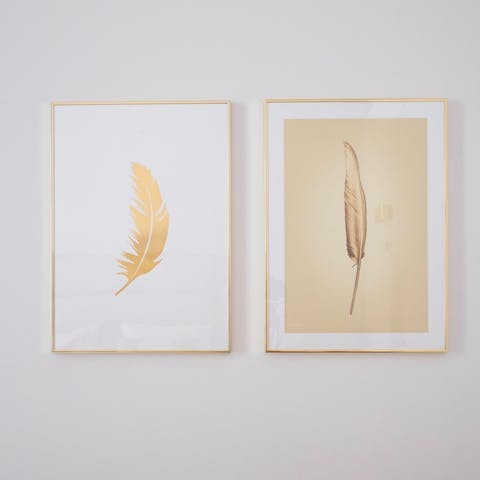 The feather art