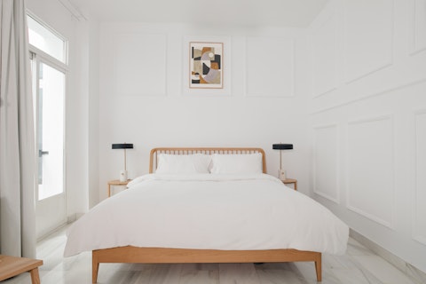 Drift off in the sumptuous bed at the end of long day of sightseeing