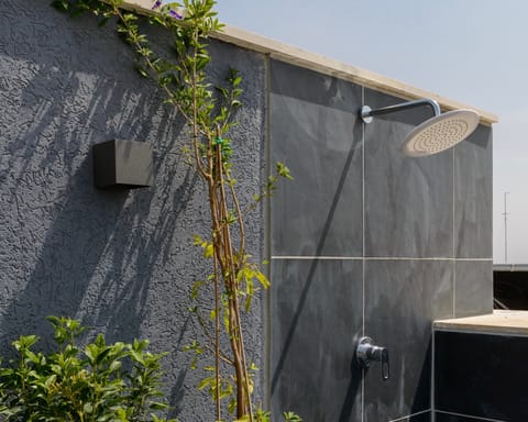 The outdoor shower