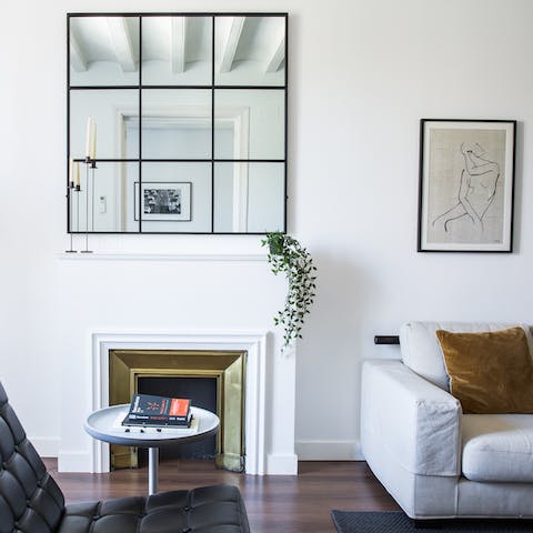 The stylish living room