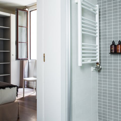 The modern bathrooms