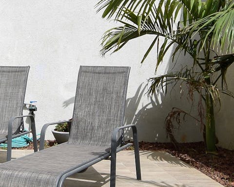 Soak up the hot Israeli sun out on the terrace