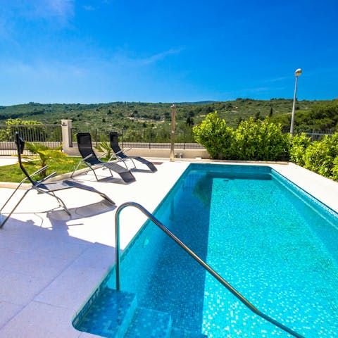 Swap a dip in the sea for a swim in the pool