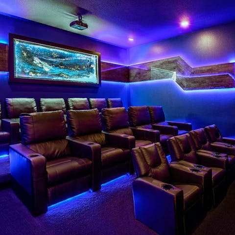 Enjoy a magical night at the movies in the home cinema