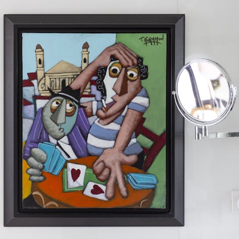 The quirky artwork