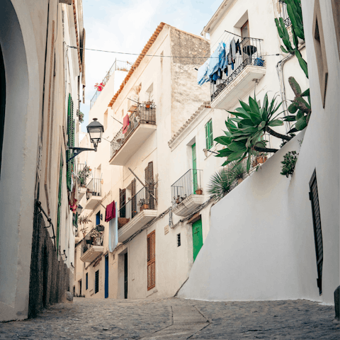 Soak up the buzz of Ibiza Town, a short drive away