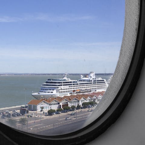 Fall in love with the beautiful River Tagus views