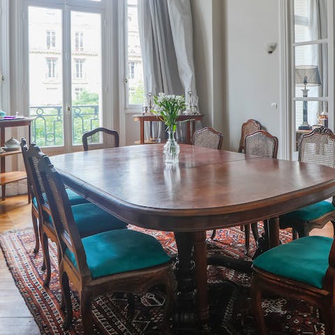 Elegant dining space for family meals