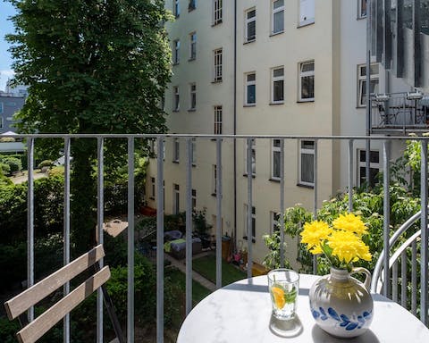 The cosy balcony for two