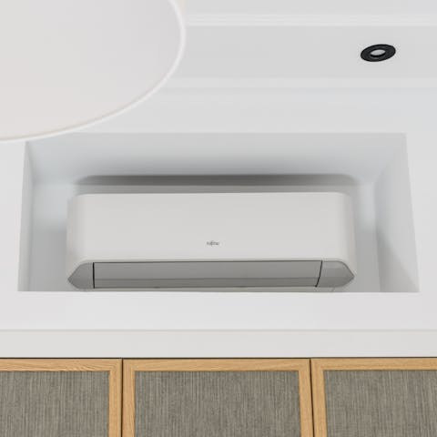 The brand new air conditioning unit