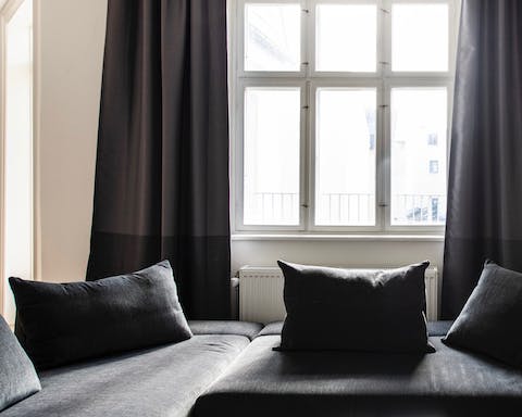 The bright and luminous living room