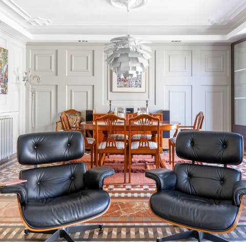 The Eames chairs