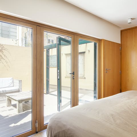 The Master bedroom direct access to the terrace