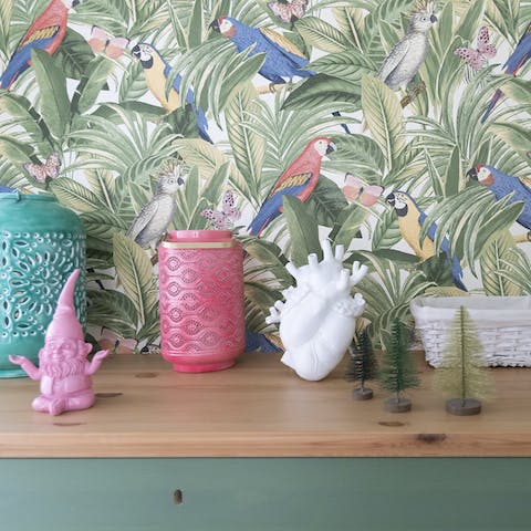Wonderful printed wallpaper