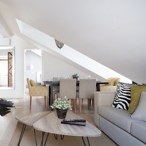 The sleek Scandinavian furniture