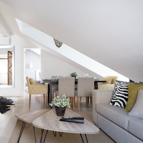 The sleek Scandinavian furniture