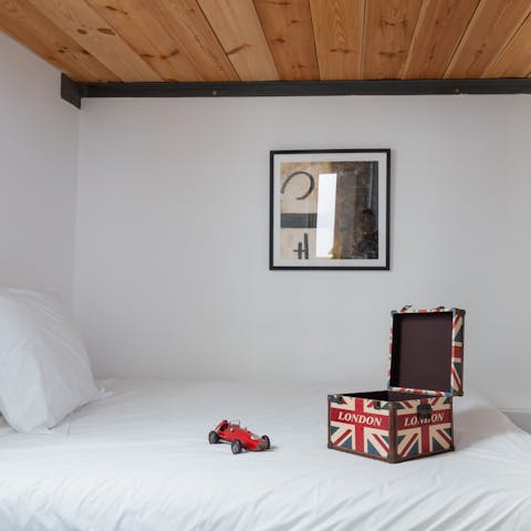 Let the kids make themselves at home in their bunk-beds