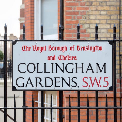 Explore London from your enviable Kensington location