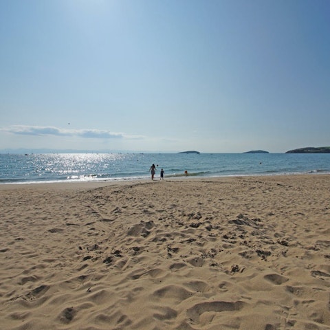 Enjoy classic bucket and spade days at Abererch Beach, 1.3 miles from here