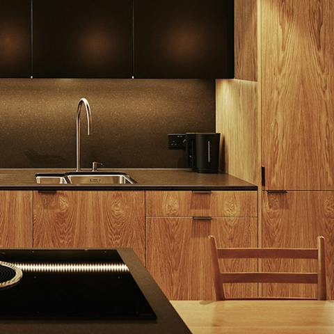 A bespoke designed kitchen