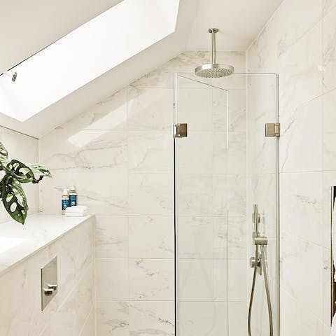 Enjoy the rainfall shower
