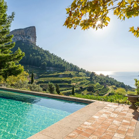 Enjoy scenic views while relaxing in the sunshine