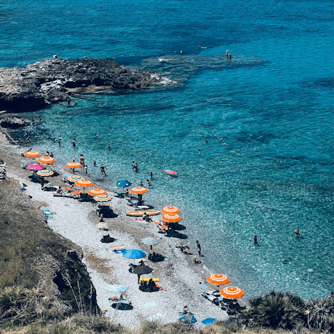 Spend the day on the beach – it’s just a 10-minute drive away