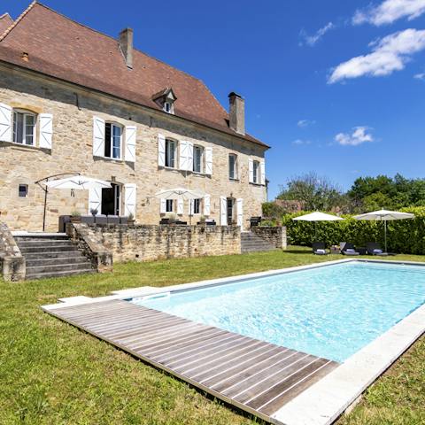 Take a dip in your private swimming pool