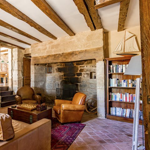 Spend afternoons hunkering down by the fire