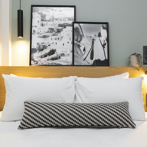 Fall into your cosy bed at the end of busy days in the city