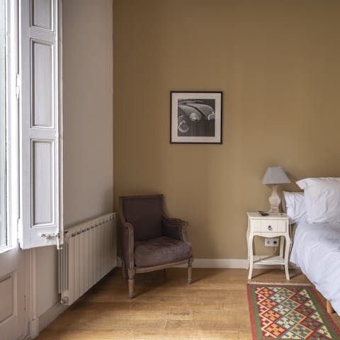 The cosy bedrooms