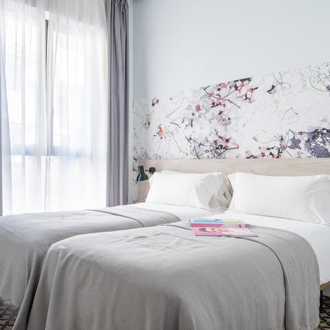 The climate controlled bedrooms