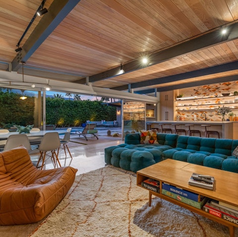 Stretch out in the stylish living space