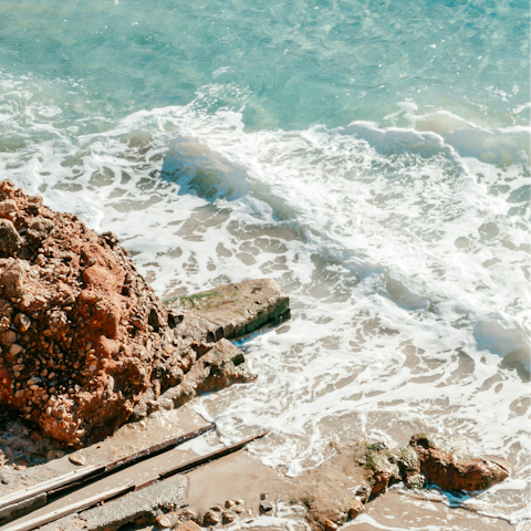 Walk a few minutes to the cove of Sol den Serra