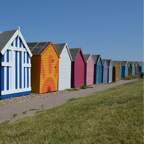 Spend the day on the beach or pier – reachable in a ten-minute walk