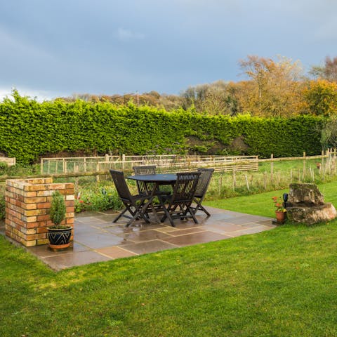 Take a breath of fresh air in the garden