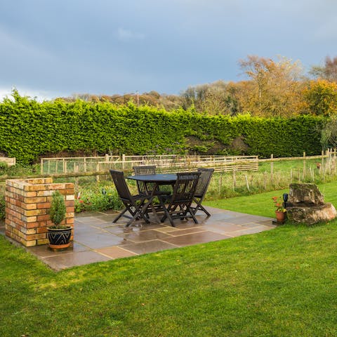 Take a breath of fresh air in the garden