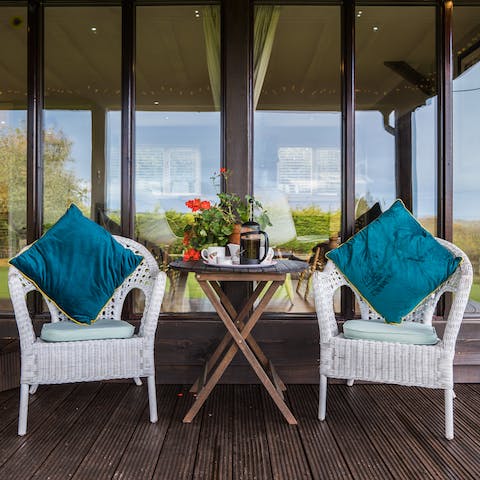 Take your morning coffee outside
