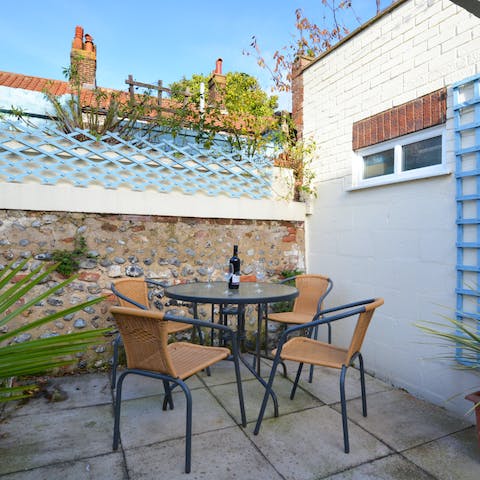 Enjoy a spot of cream tea in the courtyard if the weather's nice