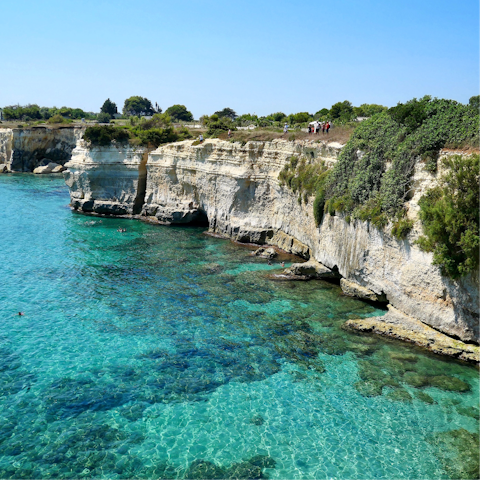 Explore south-east Italy, including the nearby picturesque town of Salve