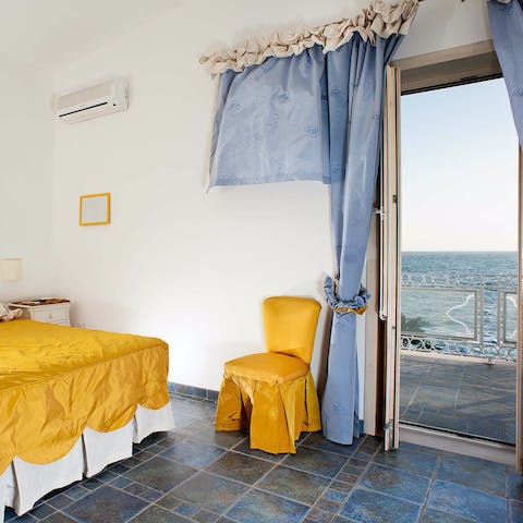 Listen to the sounds of the waves gently lapping the shore as you drift off to sleep