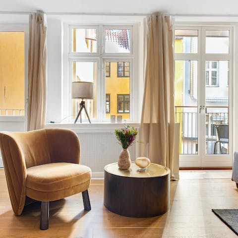 Open up the balcony doors and let the sunshine in