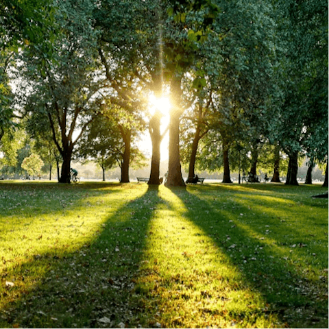 Take a picnic down to nearby Hyde Park