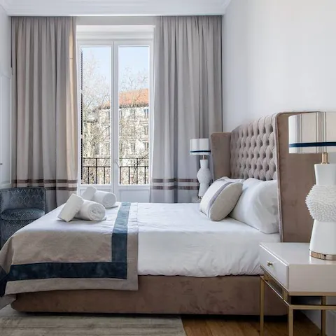 Wake up well-rested in the plush bedroom