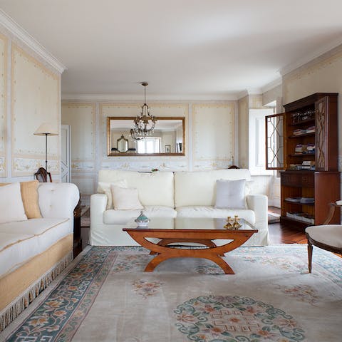 The grand living room