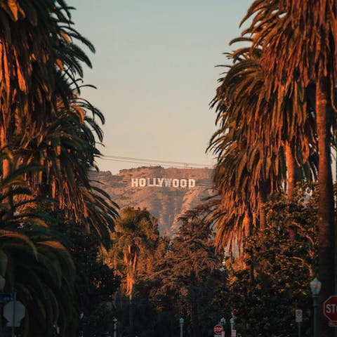 Stay in the exclusive Hollywood Hills, close to shopping and fine dining destinations