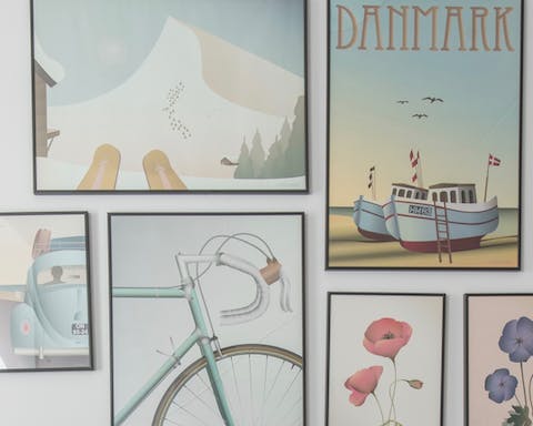 The collection of retro posters