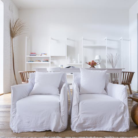 The light open plan design