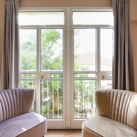The high french windows